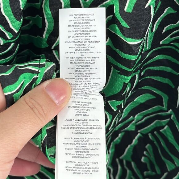 Michael Kors Zebra Tie Wrap Dress- Spring Green- Size XS- NWT - Picture 8 of 8
